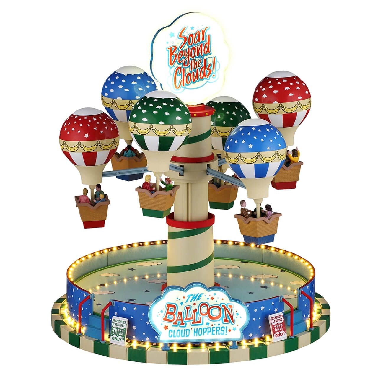 Lemax Carnival Sights & Sounds Lemax The Balloon Cloud Hoppers, with 4.5v Adaptor