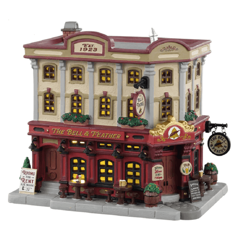 Lemax Caddington Village Lighted Buildings Lemax The Bell & Feather Decoration