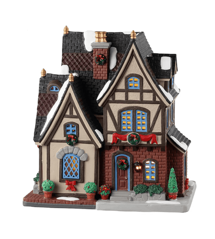 Lemax Caddington Village Lighted Buildings Lemax The Burgher's House Decoration