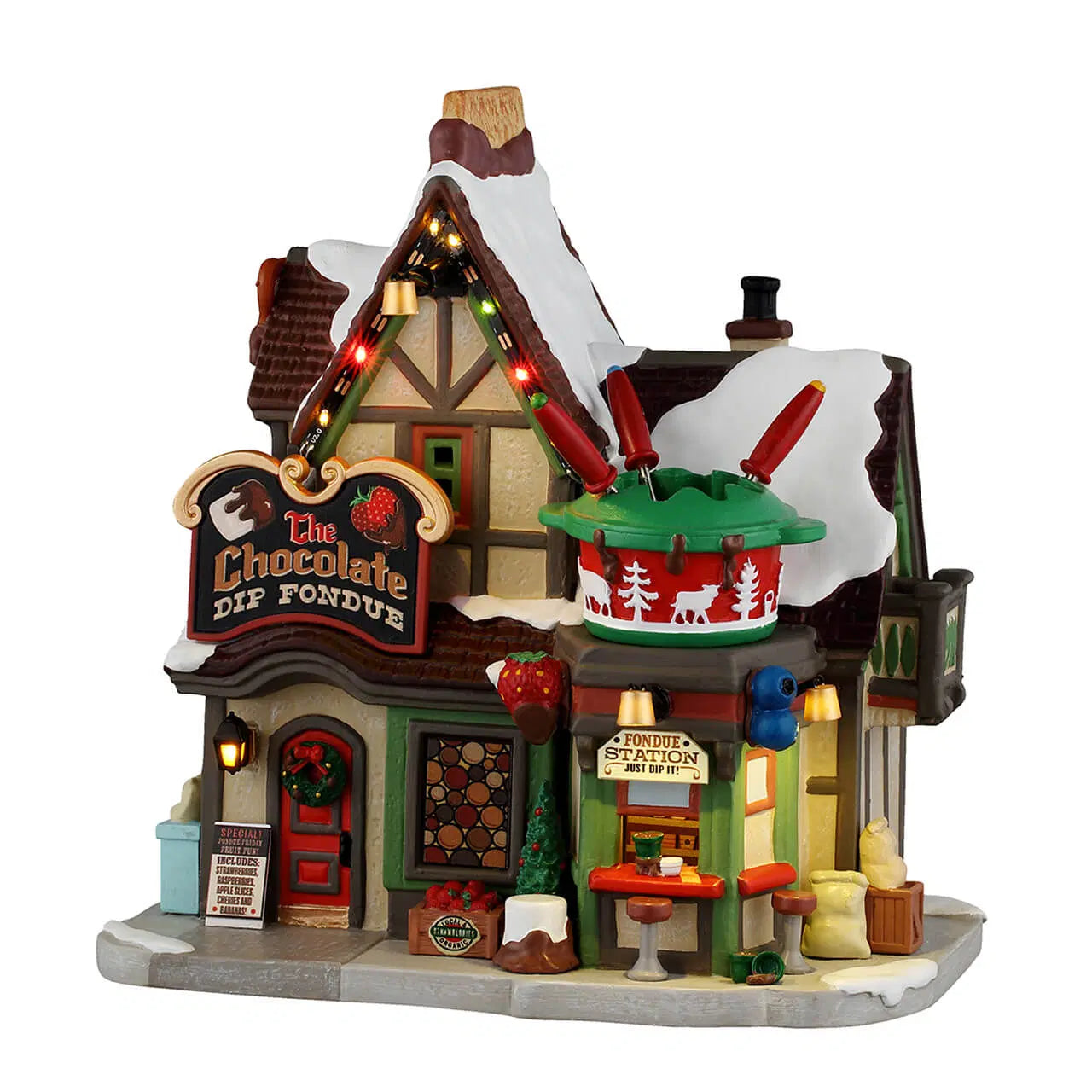 Lemax Vail Village Lighted Buildings Lemax The Chocolate Dip Fondue