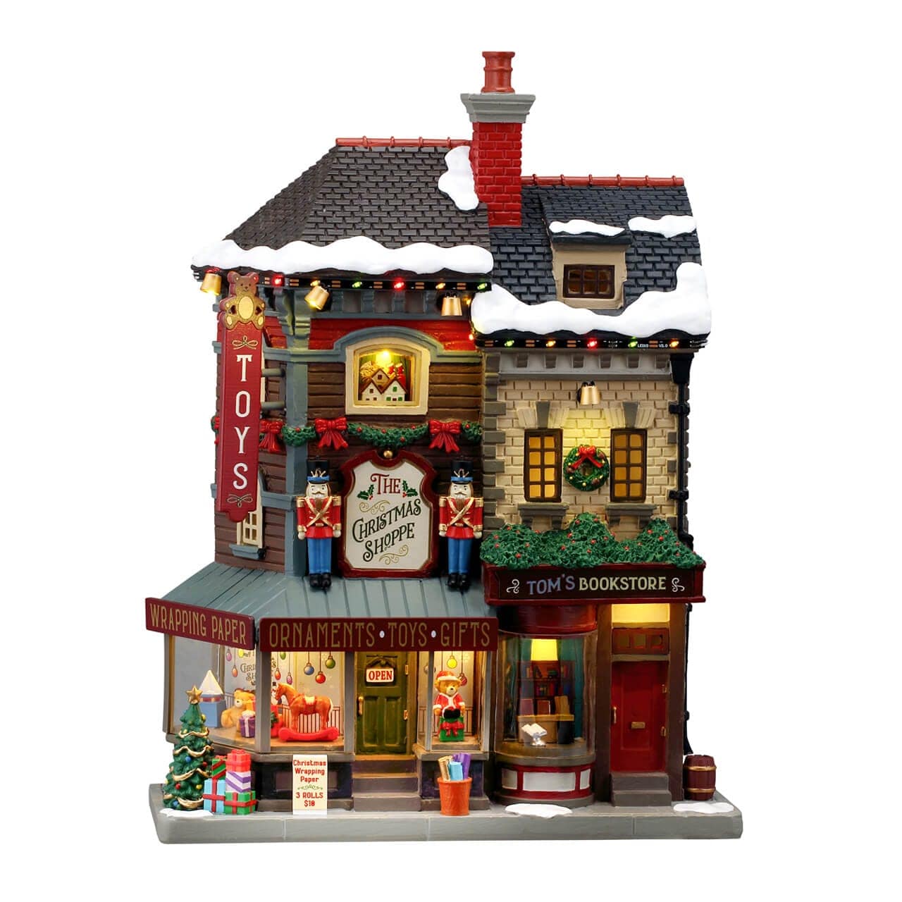 Lemax Caddington Village Facades Lemax The Christmas Shoppe, B/o (4.5v)