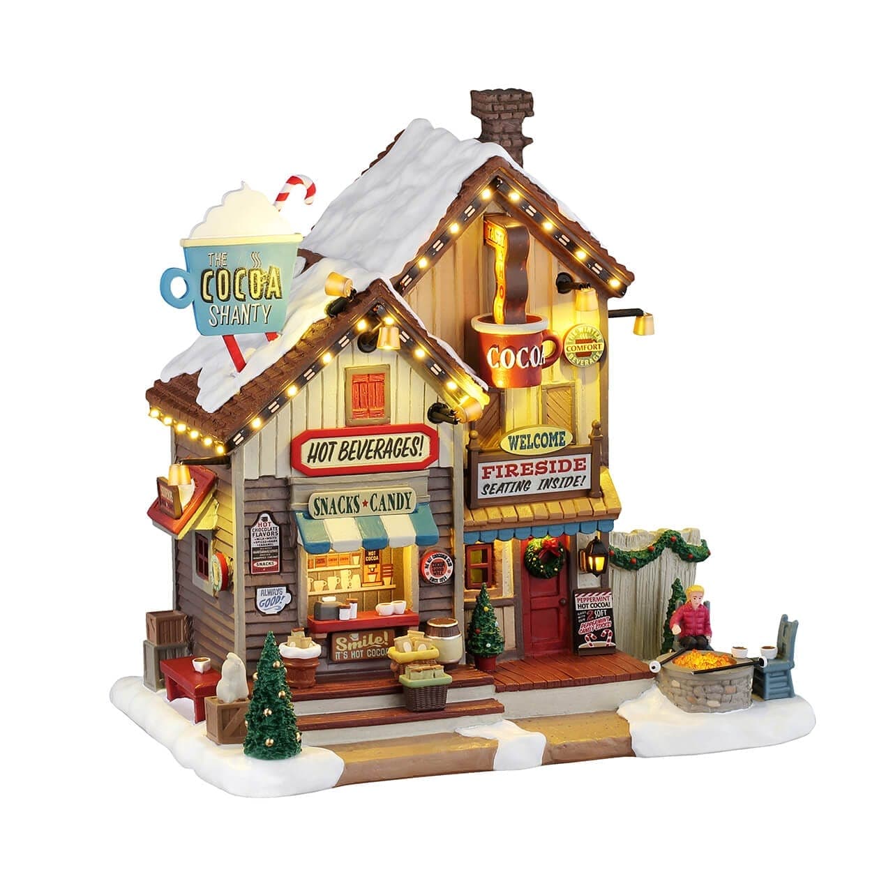 Lemax Harvest Crossing Lighted Buldings Lemax The Cocoa Shanty, B/o (4.5v)