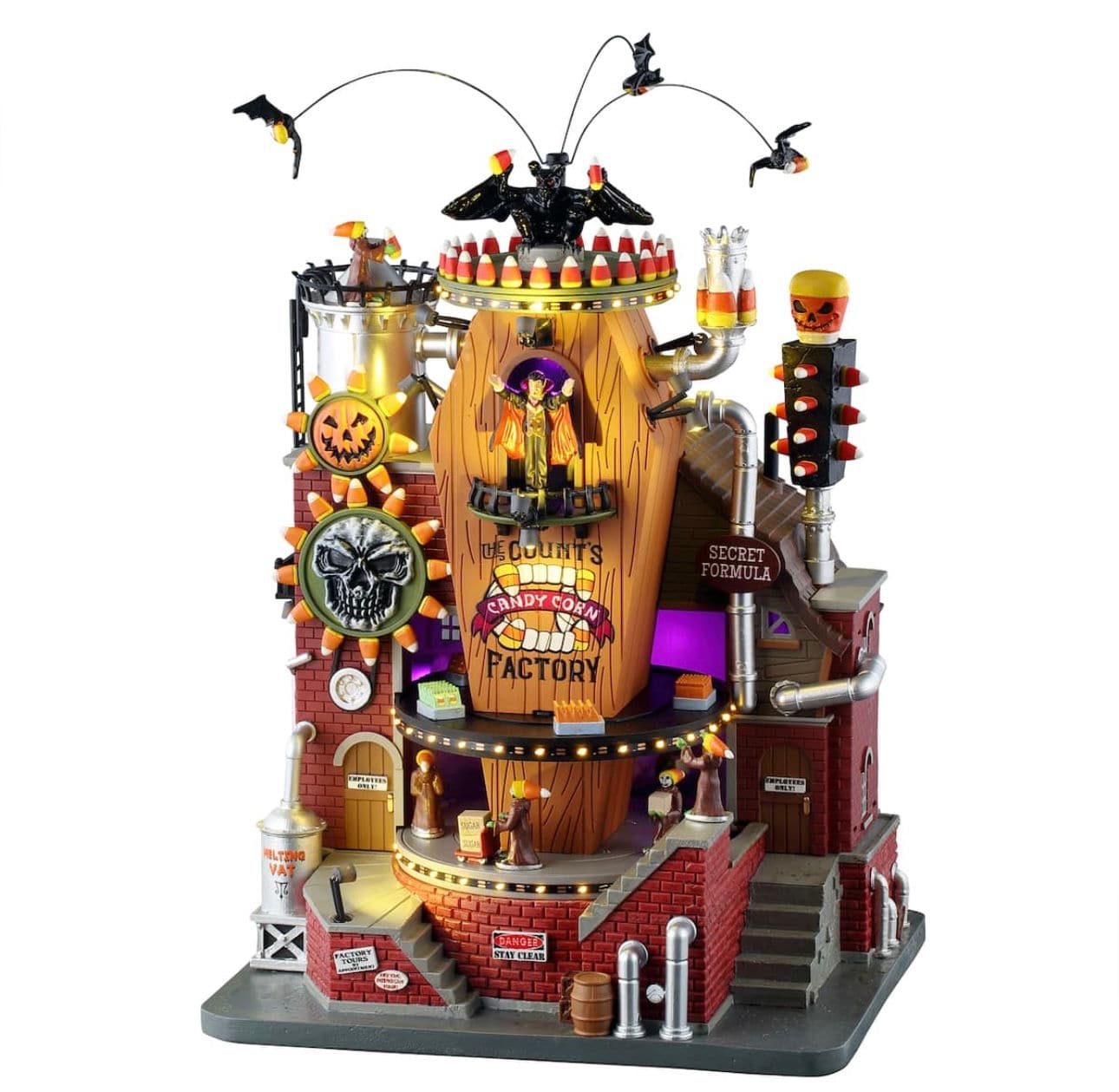 Lemax Spooky Town Sights & Sounds Default Lemax The Count's Candy Corn Factory