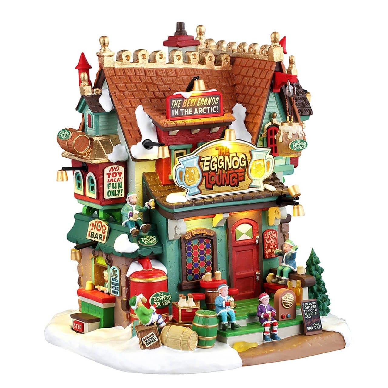 Lemax Santa's Wonderland Lighted Buldings Lemax The Eggnog Lounge, B/o (4.5v)