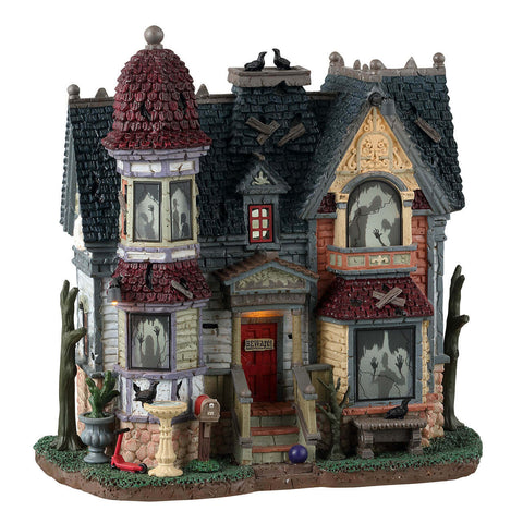 Lemax Spooky Town Lighted Buldings Lemax The House Of Shadows