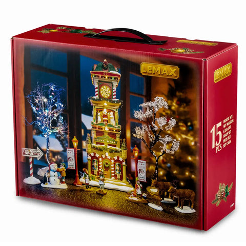 Lemax House Sets Lemax The Village Square Clock Tower Set