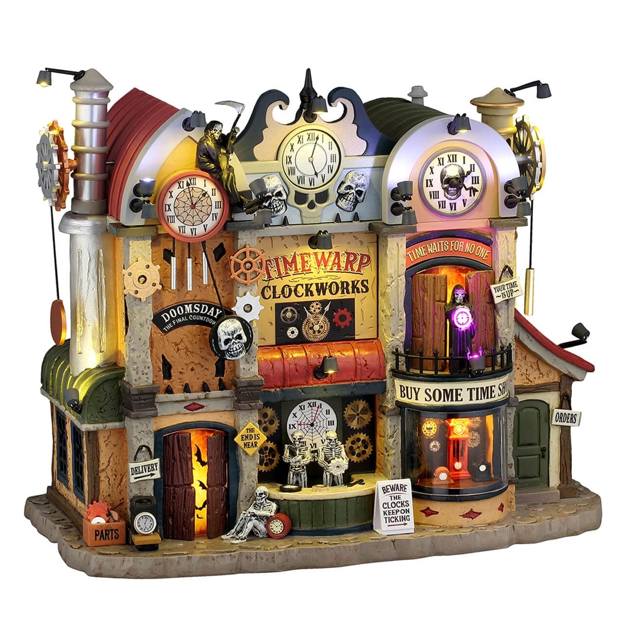 Lemax Spooky Town Sights & Sounds Lemax Timewarp Clockworks, with 4.5v Adaptor