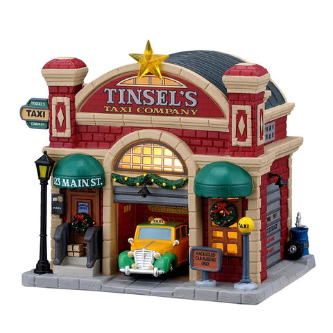 Lemax Caddington Village Lighted Buildings Lemax Tinsel's Taxi Company