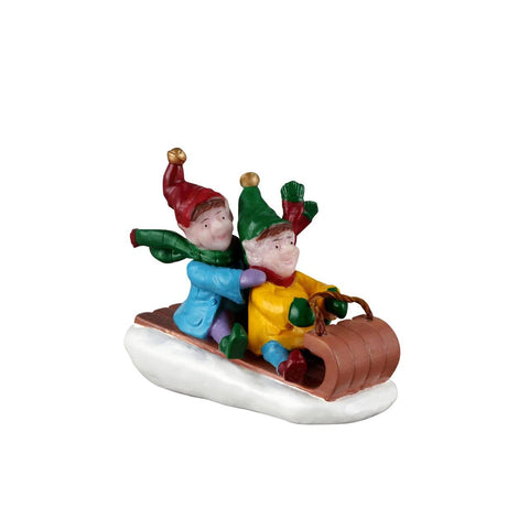 Lemax Santa's Wonderland Figurines Lemax Toboganning