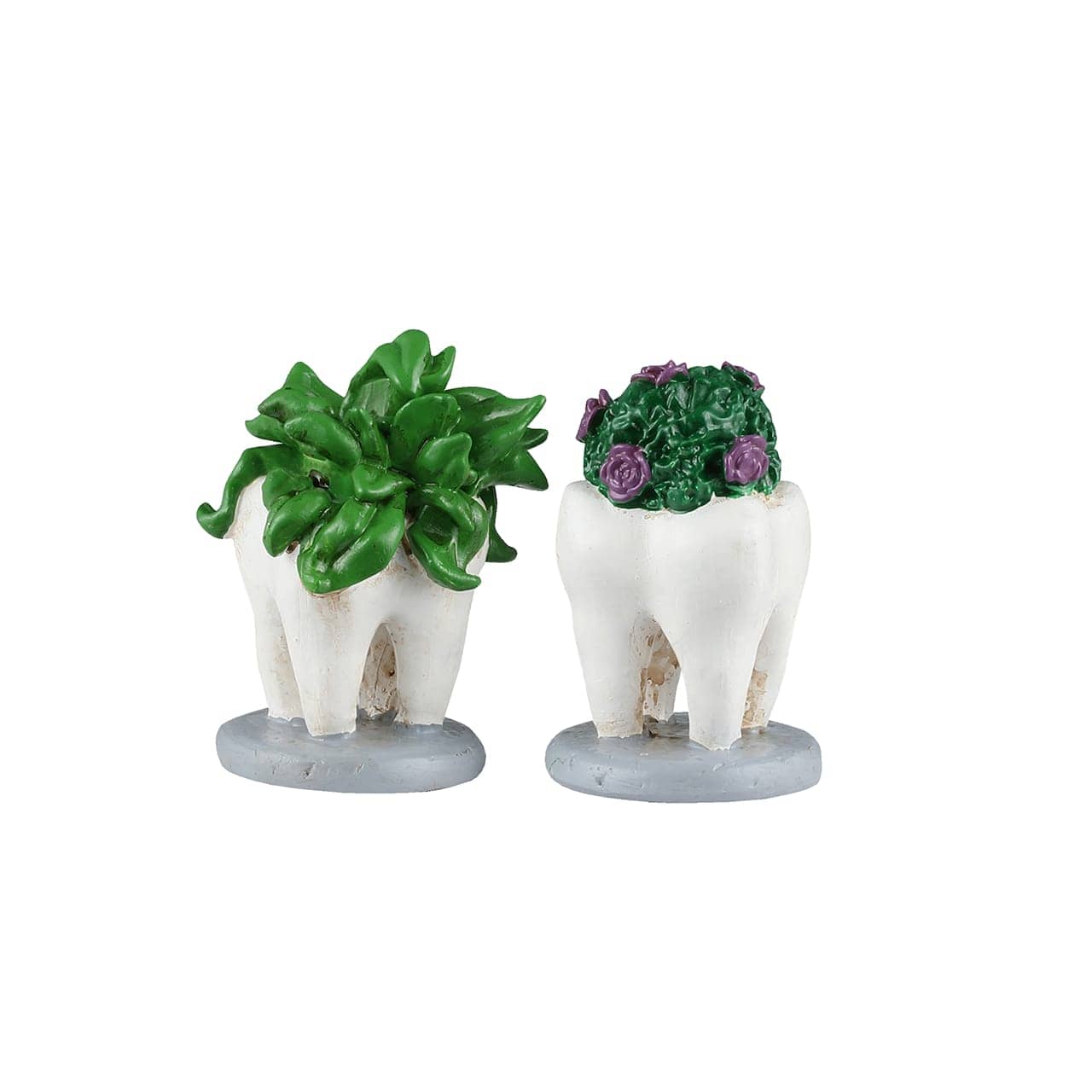 Lemax Spooky Town Accessories Lemax Tooth Plants, Set of 2