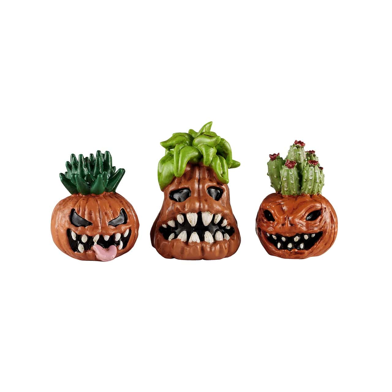 Lemax Spooky Town Accessories Lemax Toothy Pumpkins, Set of 3