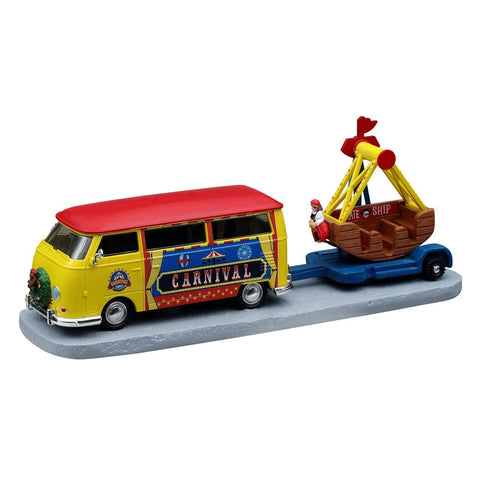 Lemax Carnival Table Accents Lemax Towing Van with Carnival Ride