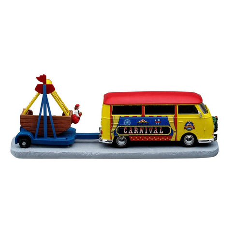 Lemax Carnival Table Accents Lemax Towing Van with Carnival Ride