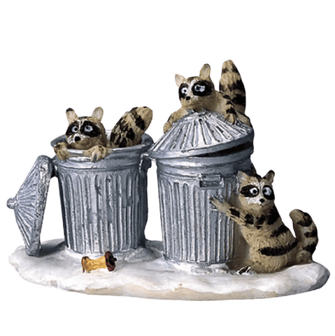 Lemax Mini Scene Decoration Lemax Trash Bandits Decoration