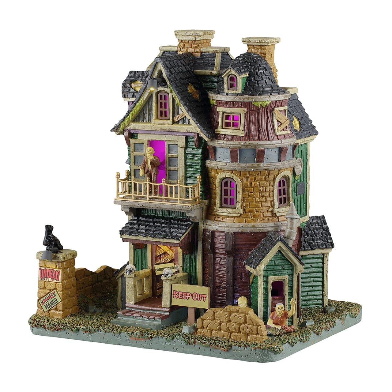 Lemax Spooky Town Lighted Buldings Lemax Undead Manor, B/o (4.5v)