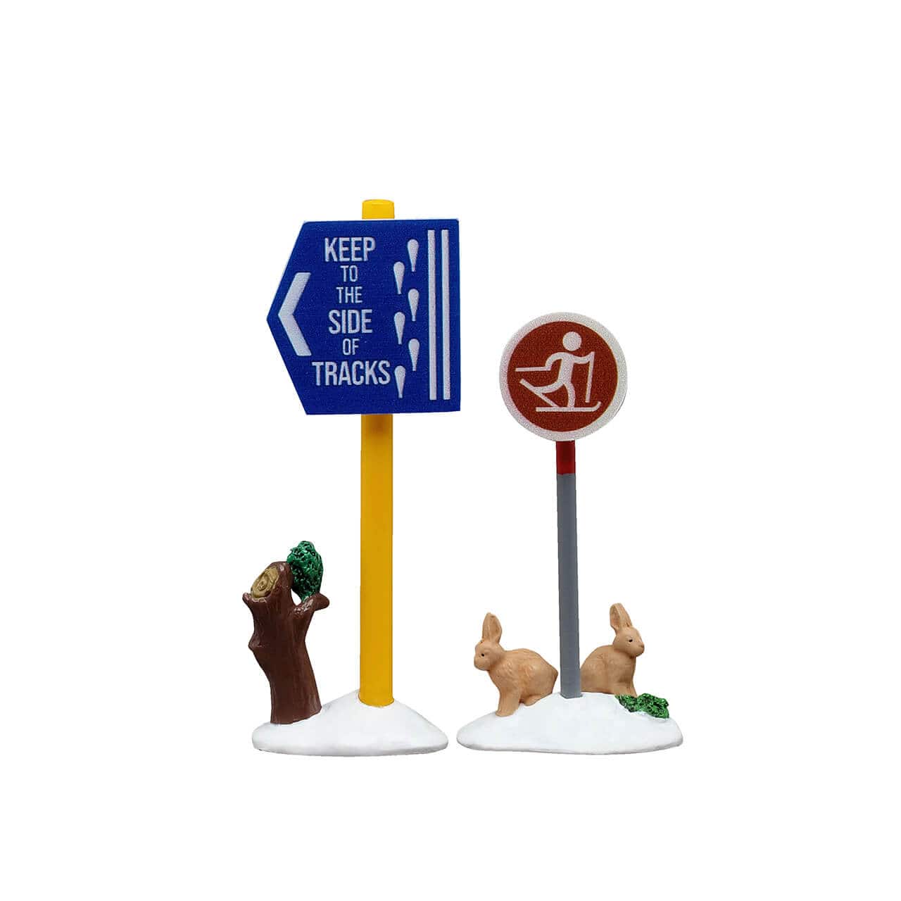 Lemax Vail Village Cross Country Ski Sign