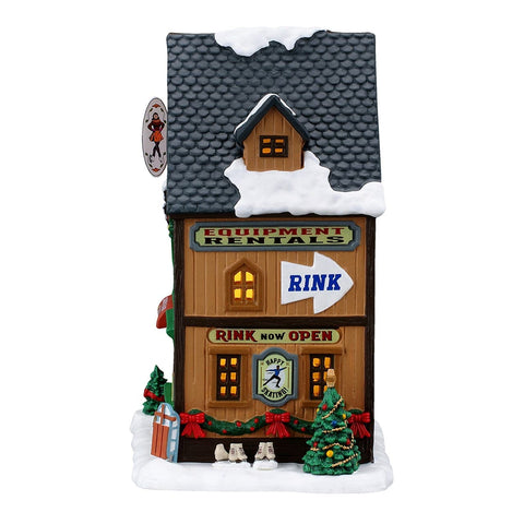 Lemax Vail Village Lighted Buldings Lemax Wally's Winter Skate Shop