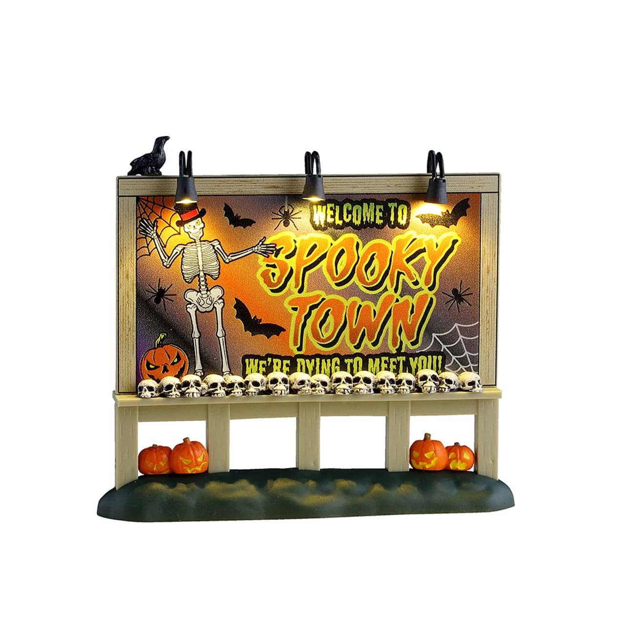 Lemax Spooky Town Lighted Accessories Lemax Welcome To Spooky Town Sign
