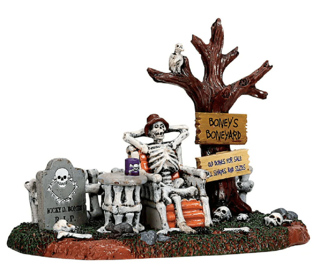 Lemax Spooky Town Figurines Lemax Welcome To The Boneyard Decoration