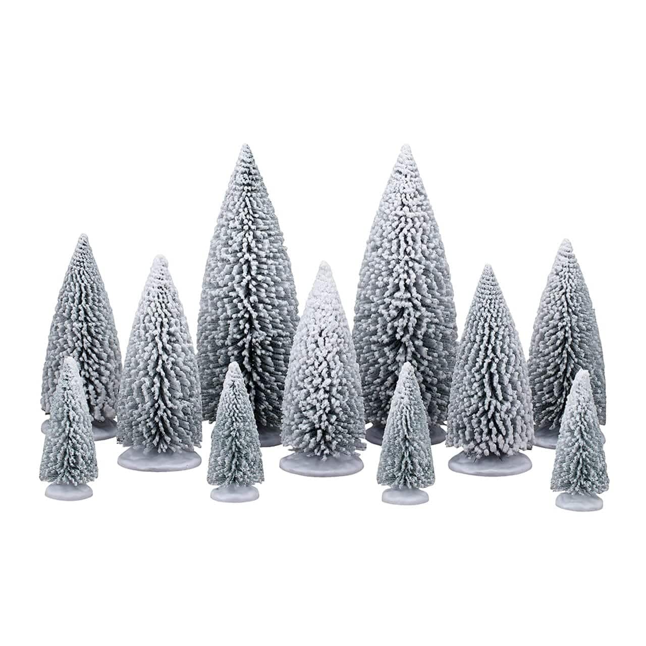 Lemax Trees Lemax White Pine Trees, Set of 11