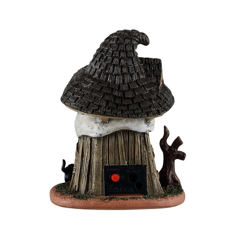 Lemax Spooky Town Table Accents Lemax Witch's Skull Hut, Ac Adaptable