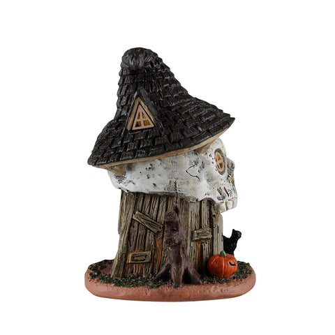 Lemax Spooky Town Table Accents Lemax Witch's Skull Hut, Ac Adaptable