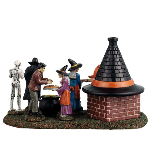 Lemax Spooky Town Table Accents Lemax Zelda's Black Hat Pizzeria