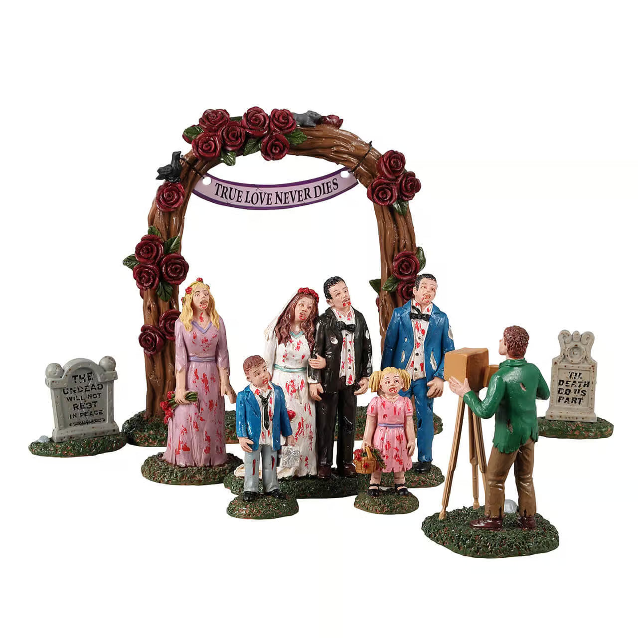Lemax Spooky Town Table Accents Lemax Zombie Wedding Party