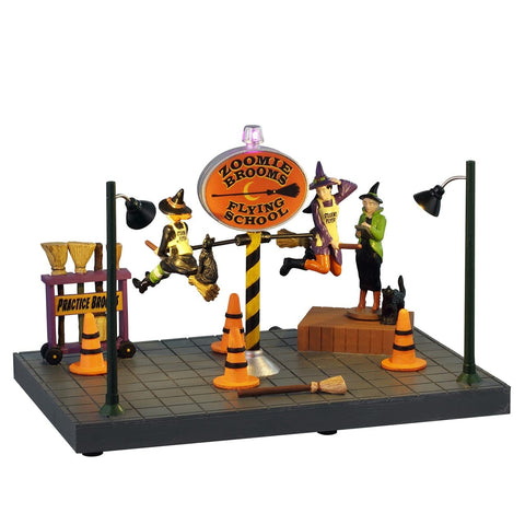 Lemax Spooky Town Table Accents Lemax Zoomie Brooms Flying School
