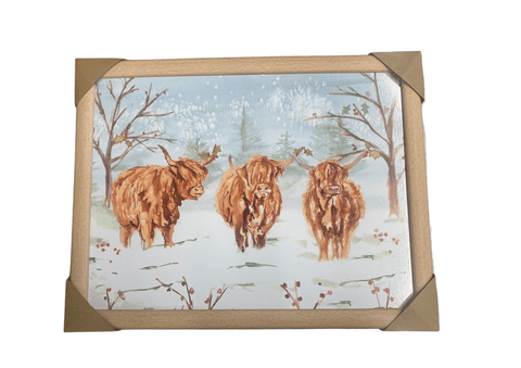 Lesser & Pavey Napkins Lesser & Pavey Highland Cow Lap Tray