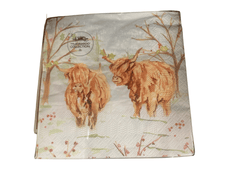 Lesser & Pavey Napkins Lesser & Pavey Highland Cow Napkins