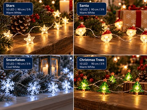 Lumineo String Lights Christmas Lumineo 10 Micro-LED String Lights - Assorted Designs