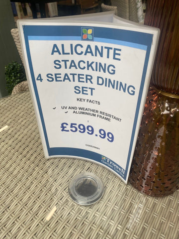 Mercer Alicante 4 Seater Set