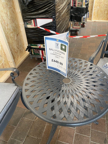 Mercer Garden Furniture Set Mercer Ballygowan 2 Seater Dining Set Grey