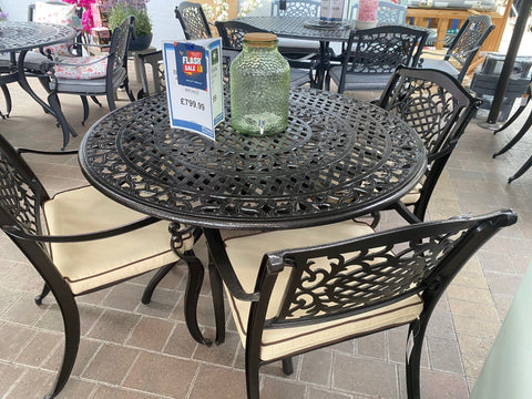 Mercer Ballygowan 4 Seater Dining Set Bronze