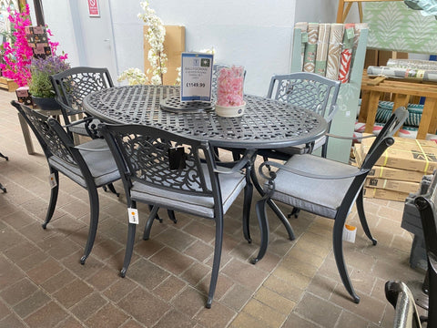 Mercer Ballygowan 6 Seater Set Grey