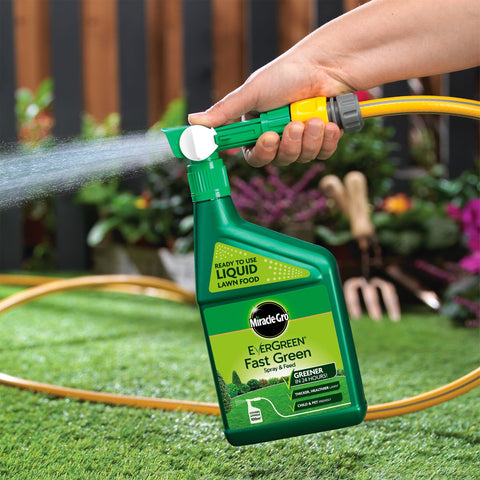 Miracle Gro Lawn Feed Miracle-Gro EverGreen Fast Green Spray & Feed lawn food