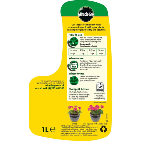 Miracle-Gro Pour & Feed Ready-to-Use Liquid Plant Food 1l