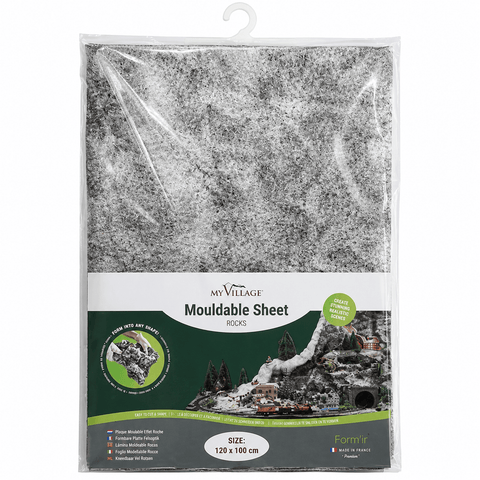 My Village Mouldable Sheets My Village Alpine Grey 100x60cm