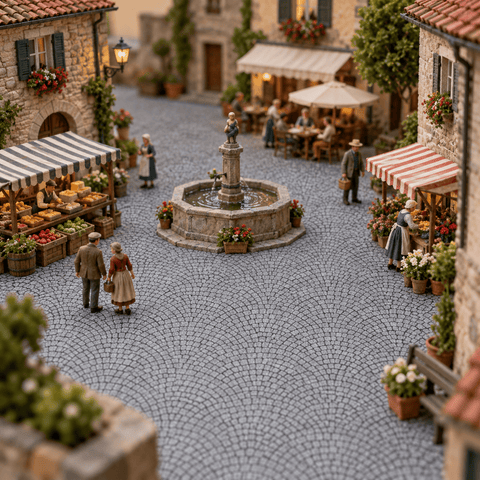 My Village Decorations Landscaping My Village Arched Pavement Sheet – 21cm x 29.7cm