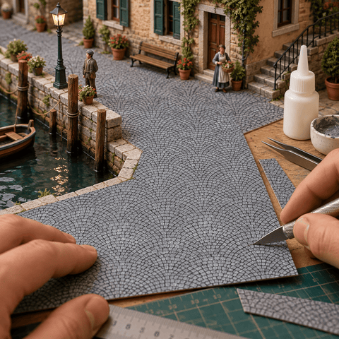 My Village Decorations Landscaping My Village Arched Pavement Sheet – 21cm x 29.7cm