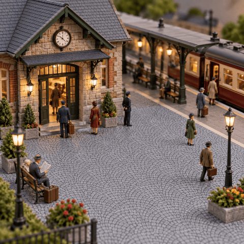 My Village Decorations Landscaping My Village Arched Pavement Sheet – 21cm x 29.7cm