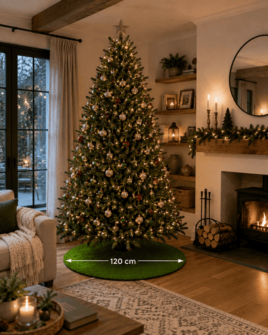 My Village Christmas Tree Skirts My Village Artificial Moss Fine D 120cm Tree Skirt