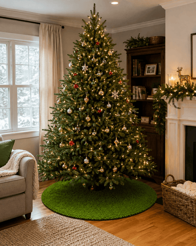 My Village Christmas Tree Skirts My Village Artificial Moss Fine D 120cm Tree Skirt