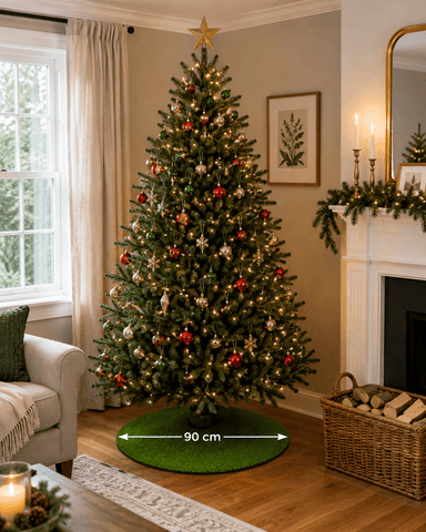 My Village Christmas Tree Skirts My Village Artificial Moss Fine D 90cm Tree Skirt