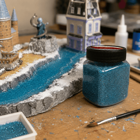 My Village Decorations Landscaping My Village Blue Glass Stones Base Scatter – 440g