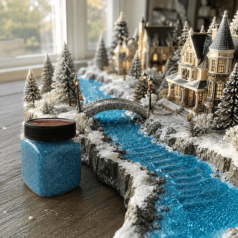 My Village Decorations Landscaping My Village Blue Glass Stones Base Scatter – 440g