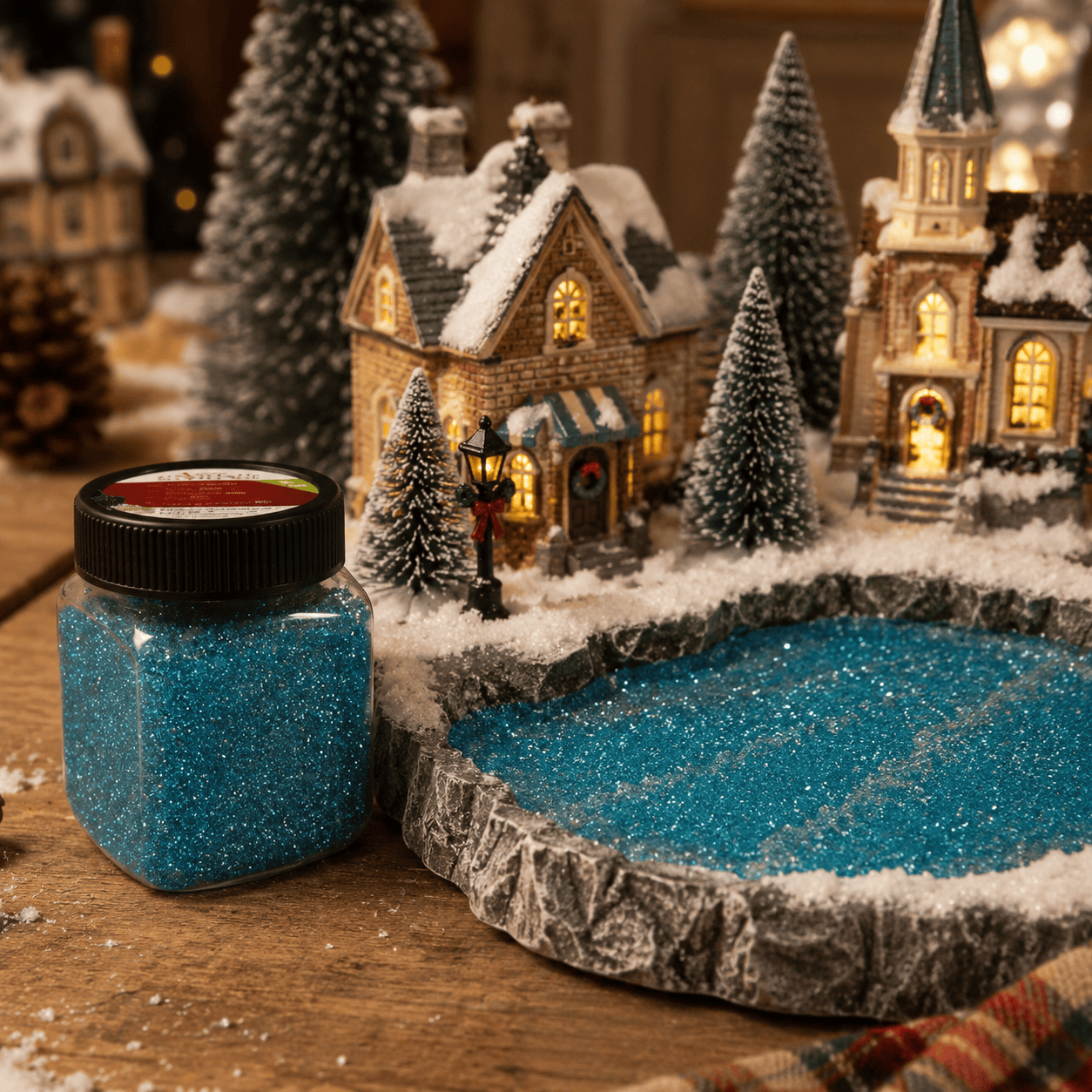 My Village Decorations Landscaping My Village Blue Glass Stones Base Scatter – 440g