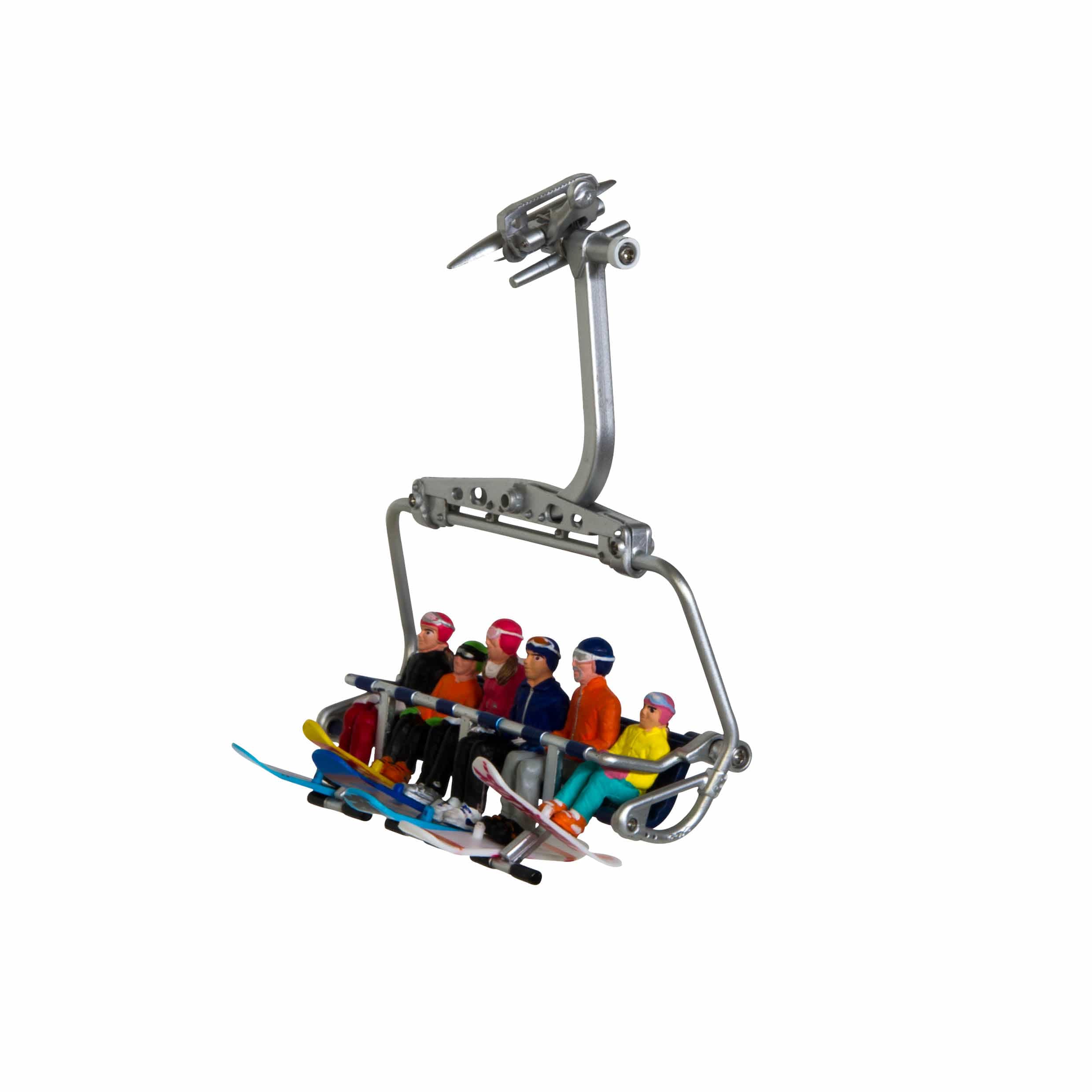 My Village Figurines My Village Christmas Figurines Sitting With Snowboards 6pc