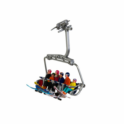 My Village Figurines My Village Christmas Figurines Sitting With Snowboards 6pc